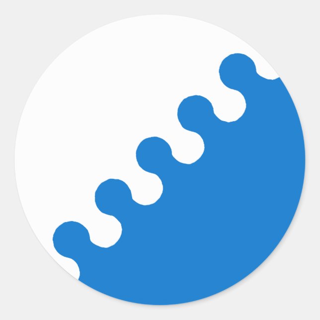 Adesivo Barônia de Crachá Populacional de Cleftlands (Frente)