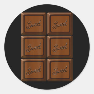 Adesivo Barra de Chocolate de Fantasia de Halloween Engraç