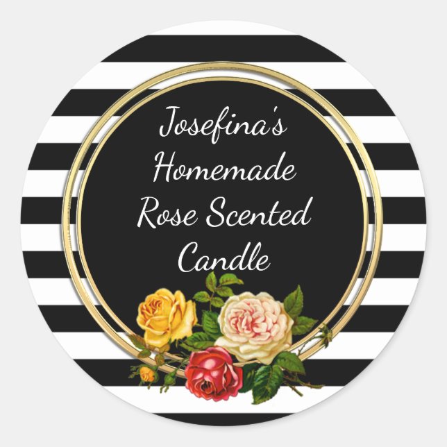 Adesivo Barra de latência personalizada de Rosa de faixa l (Frente)