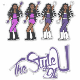 Adesivo Barragens de bolhas Dançarinas Púrpura/Branca