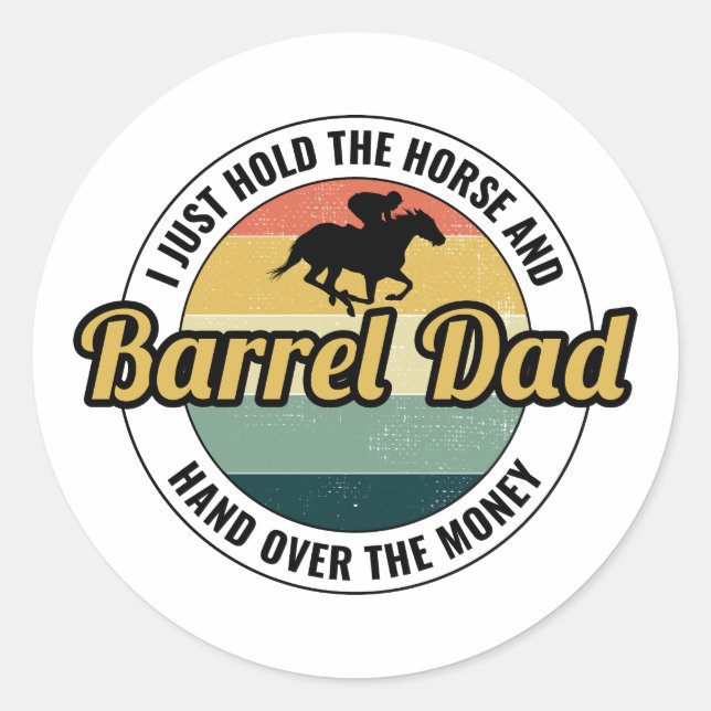 Adesivo Barrel Racing Rodeo Horse (Frente)
