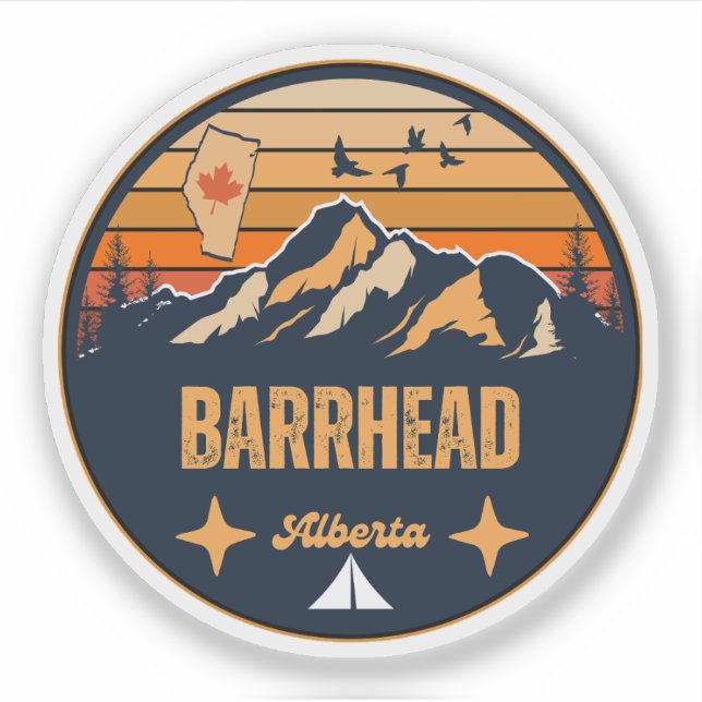 Adesivo Barrhead, Alberta (Frente)