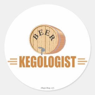 Adesivo Barril de Cerveja Engraçado