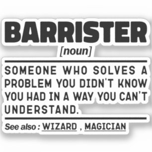 Adesivo Barrister Noun Definition Specialist Student