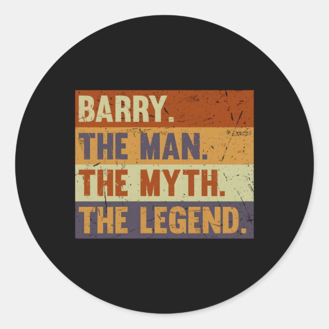 Adesivo Barry O Mito A Lenda De Barry (Frente)