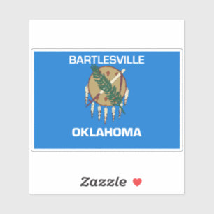 Adesivo Bartlesville Oklahoma Flag
