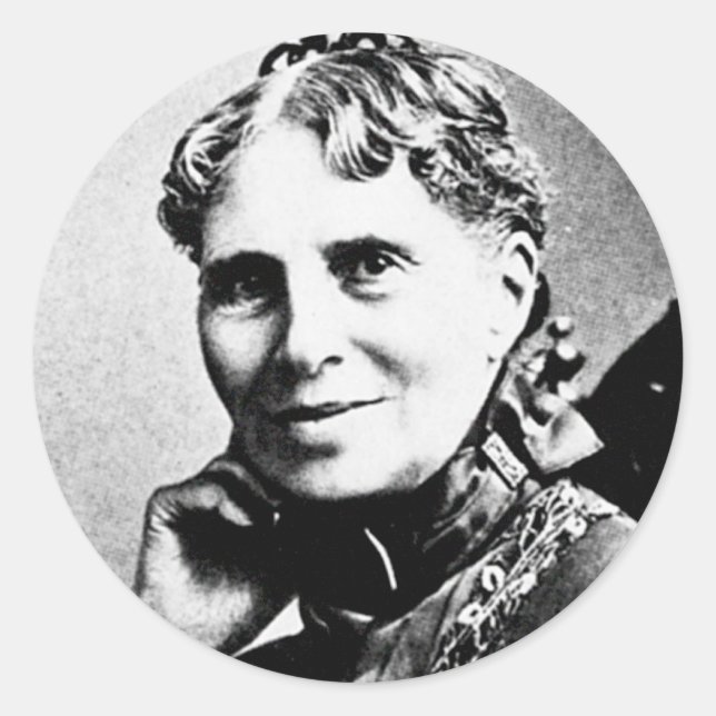 Adesivo Barton ~ Clara Fundador da Cruz Vermelha Americana (Frente)