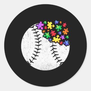 Adesivo Baseball Autismo Quebra-cabeça Homens Mulheres Cri