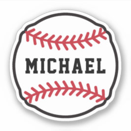 Adesivo Baseball com nome personalizado ou texto