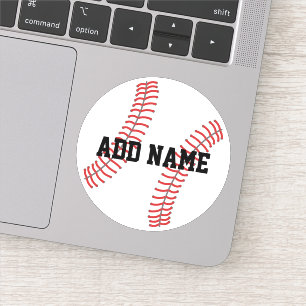 Adesivo Baseball com nome personalizado verde
