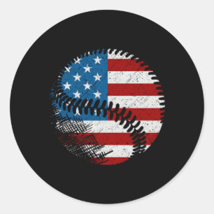 Adesivo Baseball de Bandeira Americana