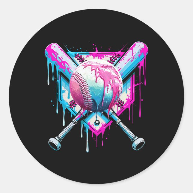 Adesivo Baseball Drill Para Rapazes Sorvete Jovens Engraça (Frente)