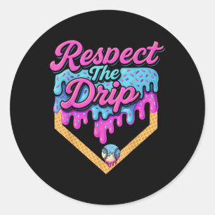 Adesivo Baseball Drip Boys Home Plate Sorvete Respeite