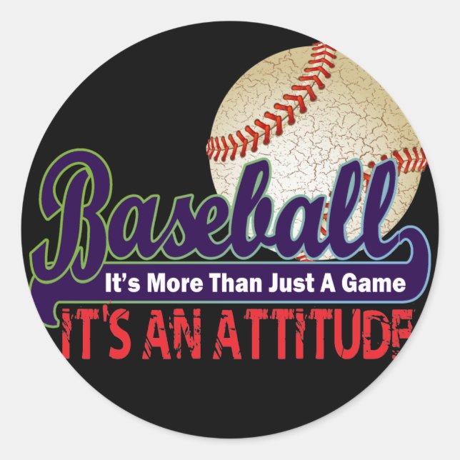 ADESIVO BASEBALL - É MAIS DO QUE UM JOGO (Frente)