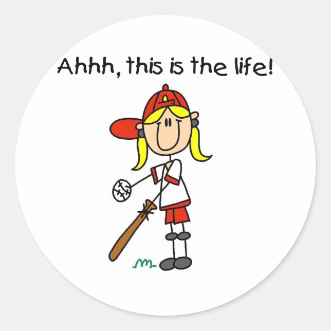 Adesivo Baseball é Vida (Frente)