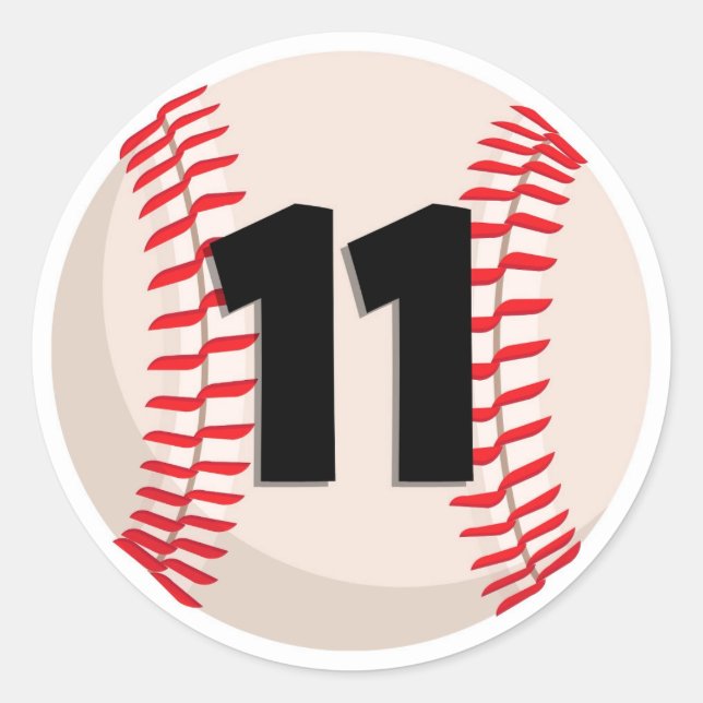 Adesivo Baseball favorito número 11 (Frente)