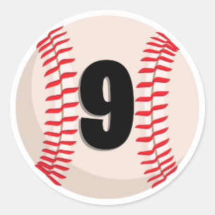 Adesivo Baseball favorito número 9
