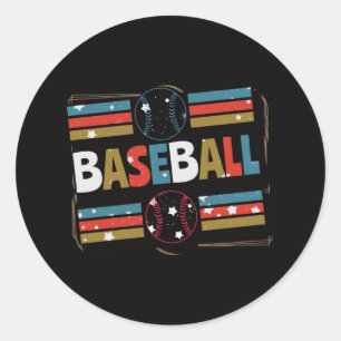 Adesivo Baseball Geométrico Abstrato Art