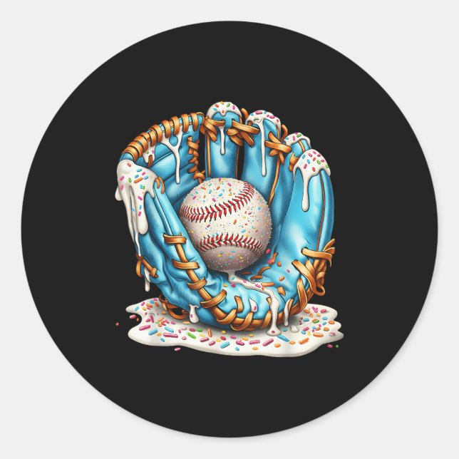 Adesivo Baseball Glove Ice Cream Drip With Sprinkles Men B (Frente)