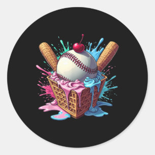 Adesivo Baseball Home Plate Sorvete Drill Divertido Esport