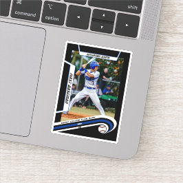 Adesivo Baseball Lembranças Azul Preto Personalizado 