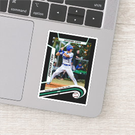 Adesivo Baseball Lembranças Verde Preto Personalizado 