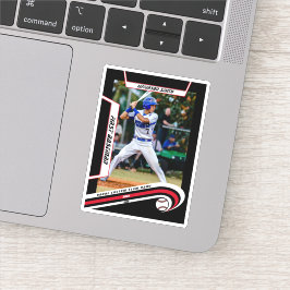 Adesivo Baseball Lembranças Vívido Vermelho Preto Personal