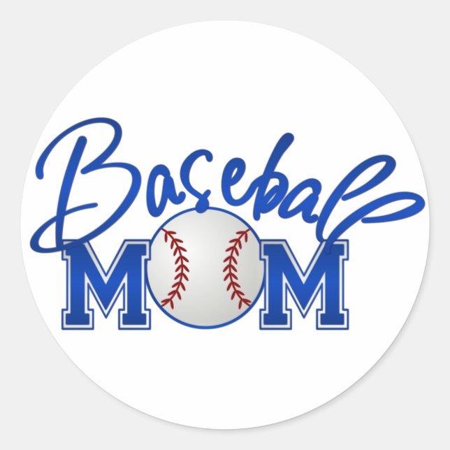 Adesivo Baseball MOM azul (Frente)