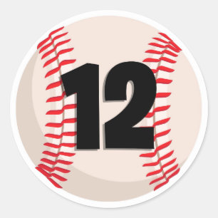 Adesivo Baseball Número Favorito #12