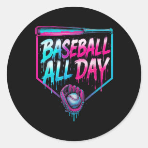 Adesivo Baseball o Sorvete do dia inteiro trazendo basebal