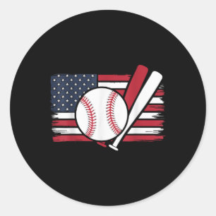 Adesivo Baseball Patriótico Em 4 De Julho Homens Nos Eua F