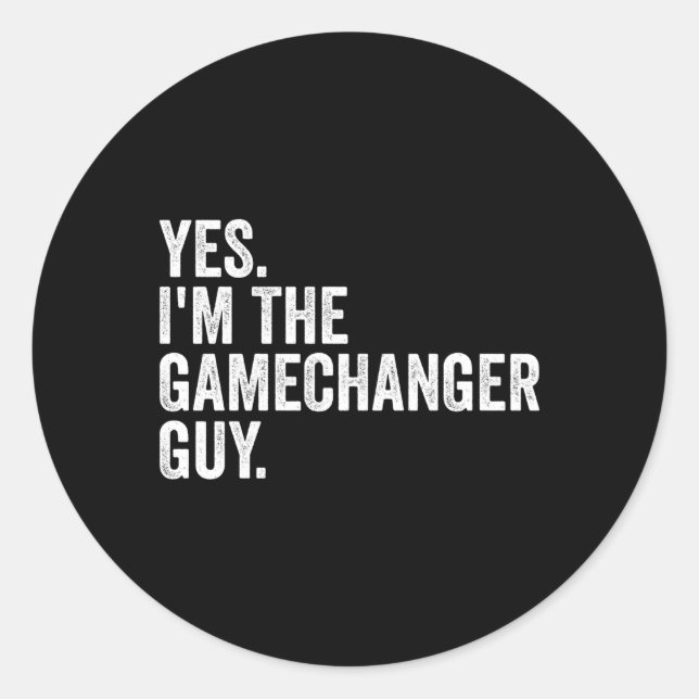 Adesivo Baseball Sim Sou A Cara Gamechanger (Frente)