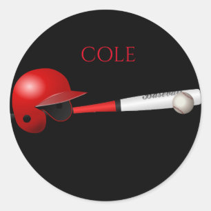 ADESIVO BASEBALL STICKER COM O NOME DA CRIANÇA.