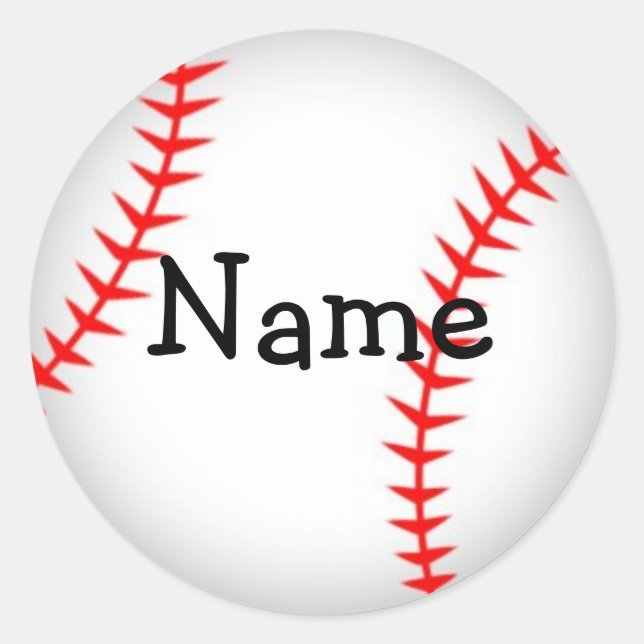 Adesivo Baseball Sticker Personalizado (Frente)