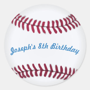 Adesivo Baseball Stickers com Palavras Personalizadas