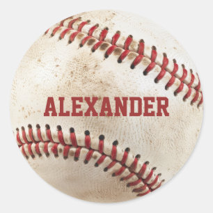 Adesivo Baseball Vintage Personalizado