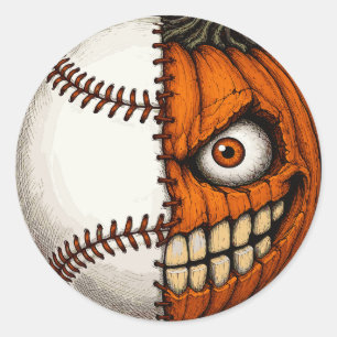 Adesivo Basebol de Halloween