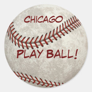 Adesivo Basebol do "bola de Chicago jogo!" Após-tempo