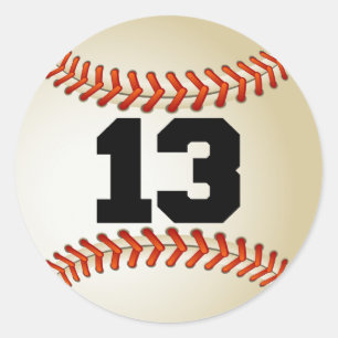 Adesivo Basebol do número 13