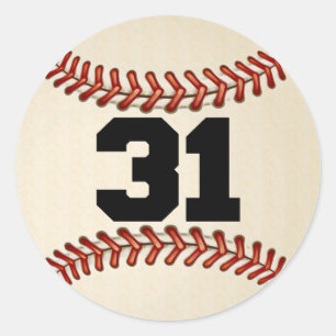 Adesivo Basebol do número 31