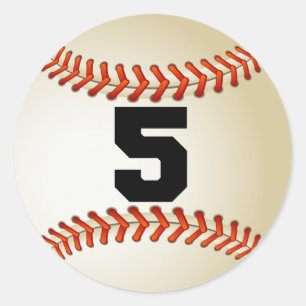 Adesivo Basebol do número 5