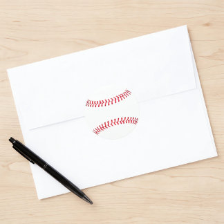 Adesivo Basebol Simples com Costuras Esportivas Personaliz