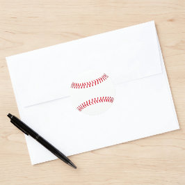 Adesivo Basebol Simples com Costuras Personalizáveis Espor