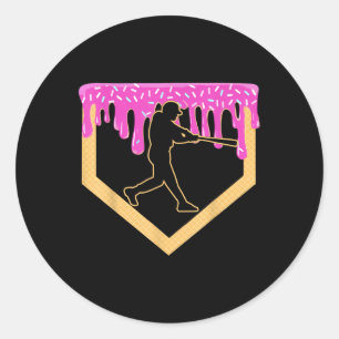 Adesivo Basebol Sorvete de Placa Inicial de Beisebol