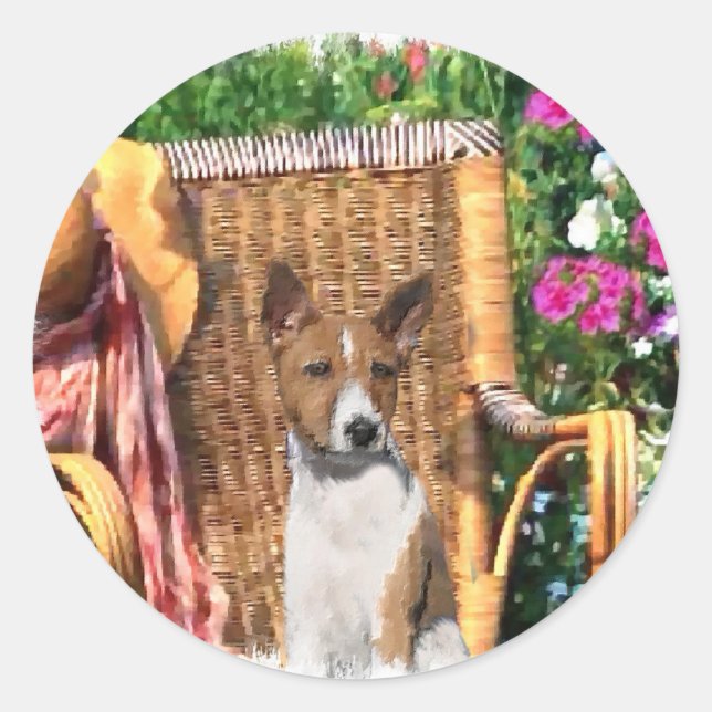 Adesivo Basenji Lovers Art Gifts (Frente)