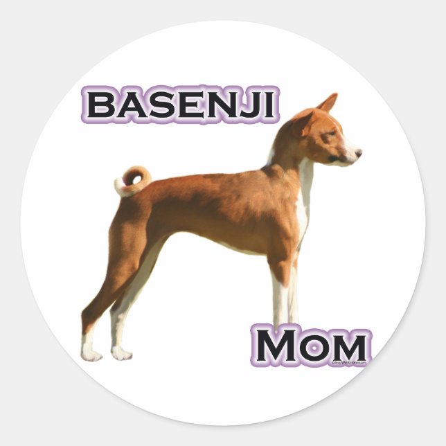 Adesivo Basenji Mãe 4 - Sticker (Frente)