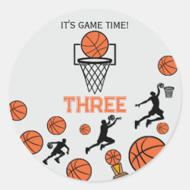 Adesivo Basketball Birthday Party Invitation
