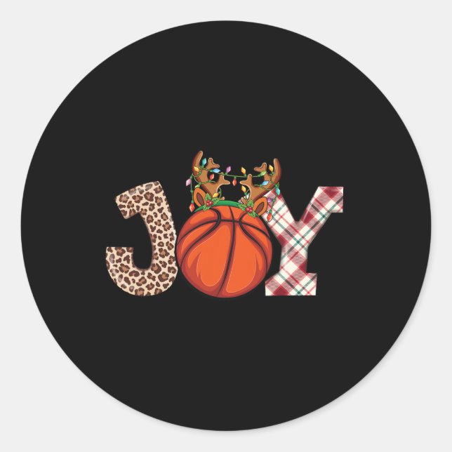 Adesivo Basquete Amava Bola de Natal Men Xmas Bas (Frente)