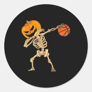 Adesivo Basquete Dabbing Skeleton Men Boys Halloween Bas