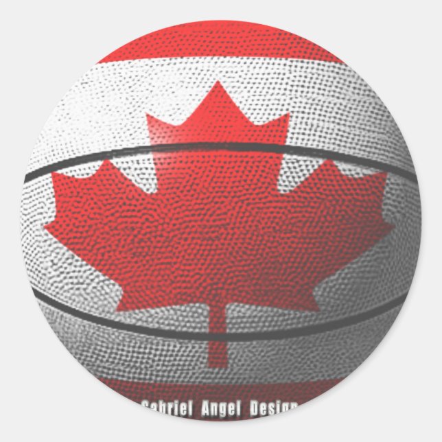 Adesivo Basquete do Canadá (Frente)